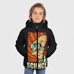 Куртка зимняя для мальчика Futurama Science, цвет: 3D-черный — фото 2