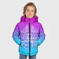 Куртка зимняя для мальчика QUEEN, цвет: 3D-черный — фото 2