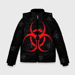 Куртка зимняя для мальчика EPIDEMIC BIOHAZARD, цвет: 3D-черный