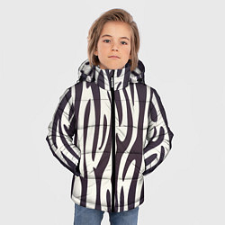 Куртка зимняя для мальчика Я зебра, цвет: 3D-черный — фото 2