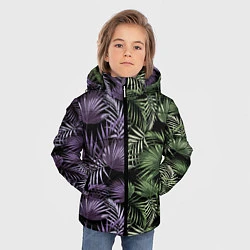 Куртка зимняя для мальчика Пальмы, цвет: 3D-черный — фото 2