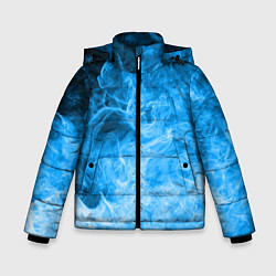 Куртка зимняя для мальчика ОГОНЬ BLUE, цвет: 3D-черный