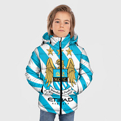 Куртка зимняя для мальчика Манчестер Сити, цвет: 3D-черный — фото 2