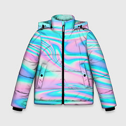 Куртка зимняя для мальчика WAVES, цвет: 3D-черный