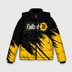 Куртка зимняя для мальчика FALLOUT76, цвет: 3D-черный