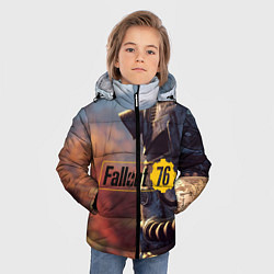 Куртка зимняя для мальчика FALLOUT76, цвет: 3D-светло-серый — фото 2