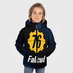 Куртка зимняя для мальчика FALLOUT76, цвет: 3D-черный — фото 2