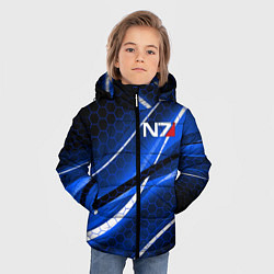 Куртка зимняя для мальчика MASS EFFECT N7, цвет: 3D-черный — фото 2