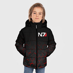 Куртка зимняя для мальчика MASS EFFECT N7, цвет: 3D-светло-серый — фото 2