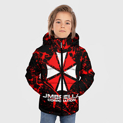 Куртка зимняя для мальчика Umbrella Corporation, цвет: 3D-черный — фото 2