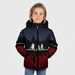 Куртка зимняя для мальчика Очень странные дела, цвет: 3D-черный — фото 2