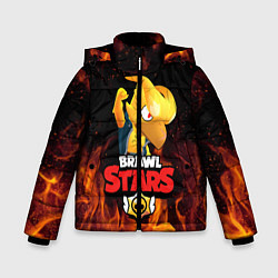Куртка зимняя для мальчика BRAWL STARS CROW PHOENIX, цвет: 3D-черный