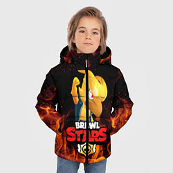 Куртка зимняя для мальчика BRAWL STARS CROW PHOENIX, цвет: 3D-черный — фото 2