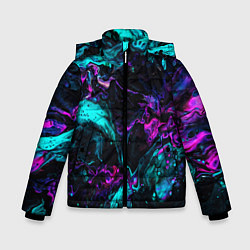 Куртка зимняя для мальчика ABSTRACT, цвет: 3D-черный