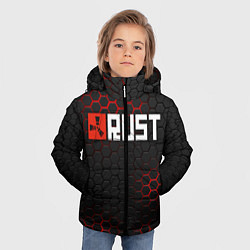 Куртка зимняя для мальчика RUST, цвет: 3D-красный — фото 2