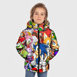 Куртка зимняя для мальчика Sonic ПЕРСОНАЖИ, цвет: 3D-черный — фото 2