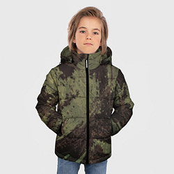 Куртка зимняя для мальчика КАМУФЛЯЖ BROWN, цвет: 3D-красный — фото 2