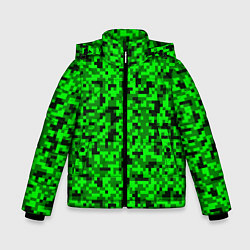 Куртка зимняя для мальчика КАМУФЛЯЖ GREEN, цвет: 3D-черный