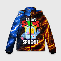 Куртка зимняя для мальчика BRAWL STARS SPROUT, цвет: 3D-черный