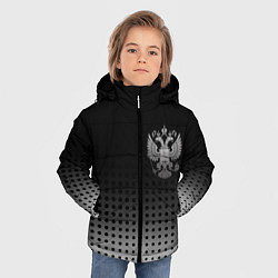 Куртка зимняя для мальчика Герб, цвет: 3D-черный — фото 2