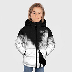 Куртка зимняя для мальчика Galaxy wolf, цвет: 3D-черный — фото 2