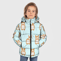 Куртка зимняя для мальчика Корги, цвет: 3D-черный — фото 2