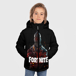 Куртка зимняя для мальчика Fortnite Black Knight, цвет: 3D-черный — фото 2