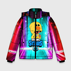 Куртка зимняя для мальчика Brawl Stars:Leon Sally, цвет: 3D-черный