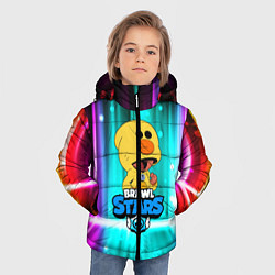Куртка зимняя для мальчика Brawl Stars:Leon Sally, цвет: 3D-черный — фото 2