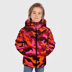 Куртка зимняя для мальчика CAMOUFLAGE RED, цвет: 3D-черный — фото 2