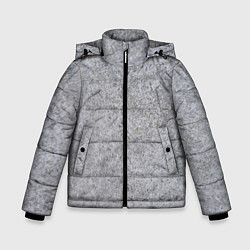 Куртка зимняя для мальчика Серый бетон, цвет: 3D-черный