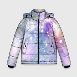 Куртка зимняя для мальчика Звездное небо, цвет: 3D-черный