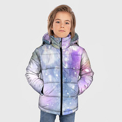 Куртка зимняя для мальчика Звездное небо, цвет: 3D-черный — фото 2