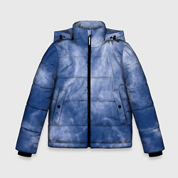 Куртка зимняя для мальчика Облака в небе, цвет: 3D-черный
