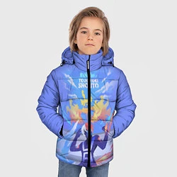 Куртка зимняя для мальчика MY HERO ACADEMIA машет руками, цвет: 3D-светло-серый — фото 2