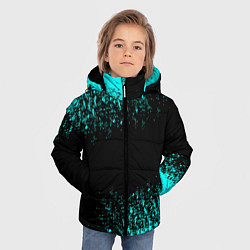 Куртка зимняя для мальчика Краска, цвет: 3D-светло-серый — фото 2