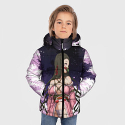 Куртка зимняя для мальчика Nezuko, цвет: 3D-черный — фото 2