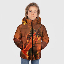 Куртка зимняя для мальчика Палач Рока, цвет: 3D-черный — фото 2