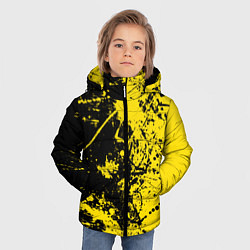 Куртка зимняя для мальчика Ночное солнце, цвет: 3D-черный — фото 2