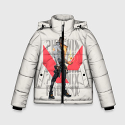 Куртка зимняя для мальчика PHOENIX VALORANT, цвет: 3D-черный