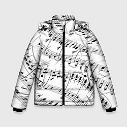 Куртка зимняя для мальчика Melody Текстура, цвет: 3D-черный