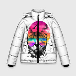 Куртка зимняя для мальчика Лето, цвет: 3D-черный