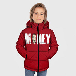 Куртка зимняя для мальчика Money, цвет: 3D-светло-серый — фото 2