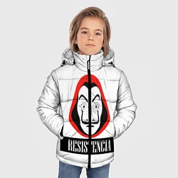 Куртка зимняя для мальчика Resistenicia, цвет: 3D-черный — фото 2