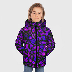 Куртка зимняя для мальчика Узоры символы этнический шаман, цвет: 3D-черный — фото 2