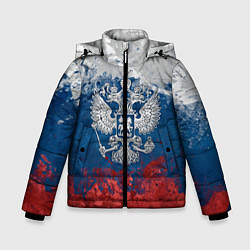 Куртка зимняя для мальчика Россия, цвет: 3D-красный