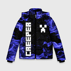 Куртка зимняя для мальчика MINECRAFT CREEPER, цвет: 3D-светло-серый