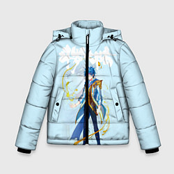 Куртка зимняя для мальчика Боевой континент, цвет: 3D-черный