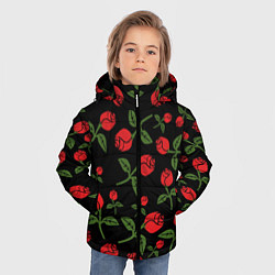 Куртка зимняя для мальчика Roses Art, цвет: 3D-черный — фото 2