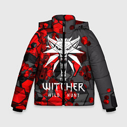 Куртка зимняя для мальчика The Witcher, цвет: 3D-красный